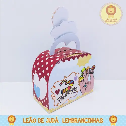 Caixinha para festa tema 3 palavrinhas
