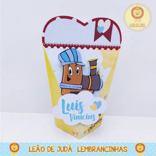Caixinha para festa tema 3 palavrinhas