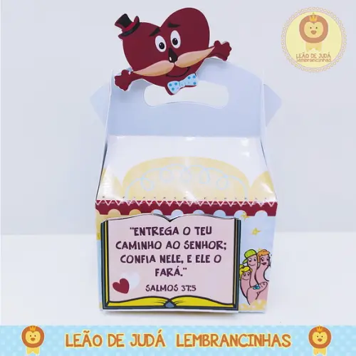Caixinha para festa tema 3 palavrinhas
