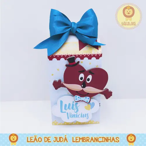 Caixinha para festa tema 3 palavrinhas