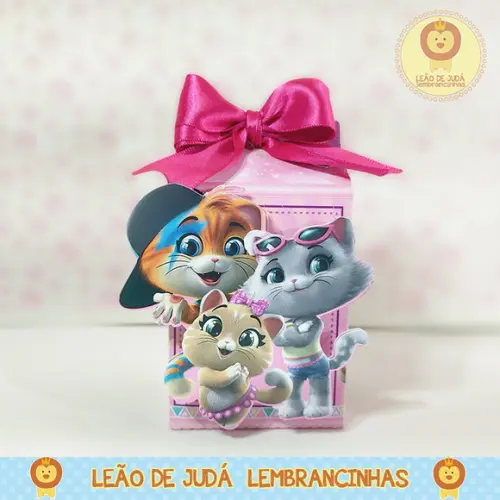 Caixinha para Festa Tema 44 Gatos