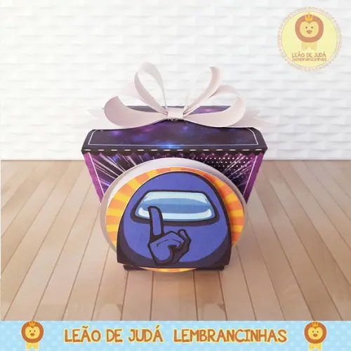 Caixinha para festa tema among us