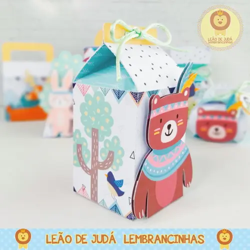 Caixinha para festa tema animalzinho