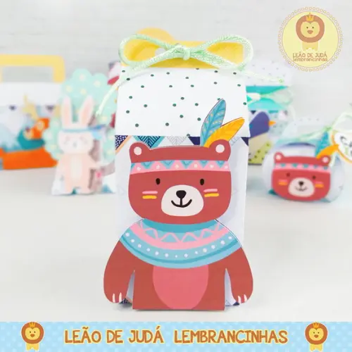 Caixinha para festa tema animalzinho