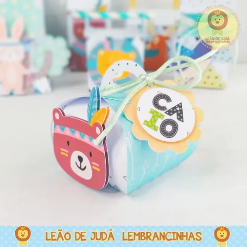 Caixinha para festa tema animalzinho