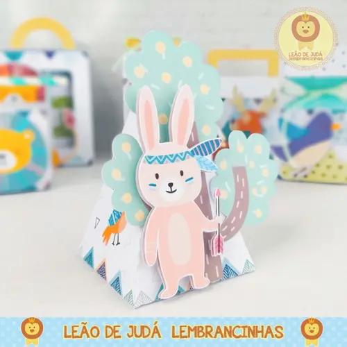 Caixinha para festa tema animalzinho