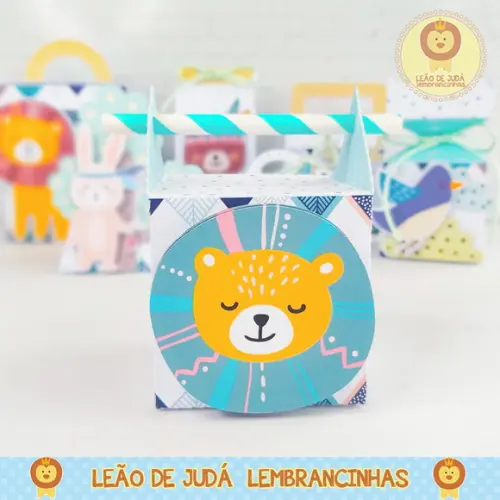 Caixinha para festa tema animalzinho