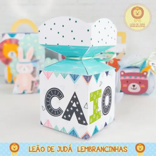 Caixinha para festa tema animalzinho