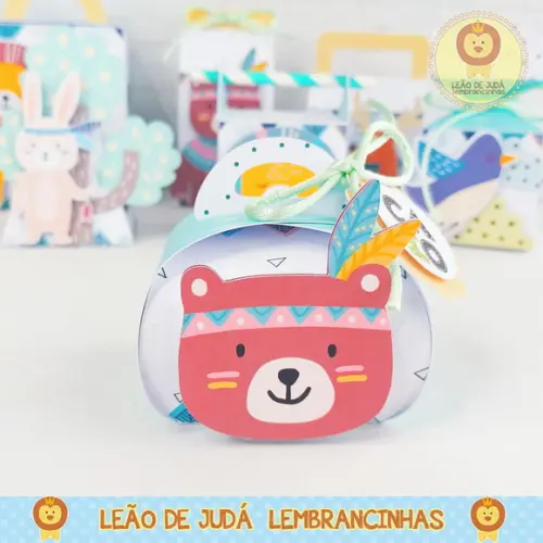 Caixinha para festa tema animalzinho