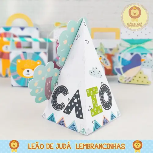 Caixinha para festa tema animalzinho