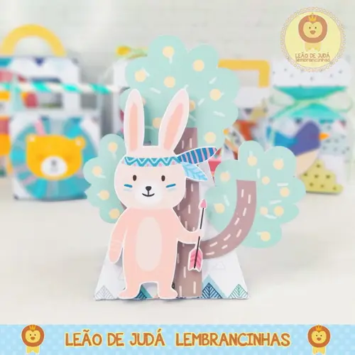 Caixinha para festa tema animalzinho