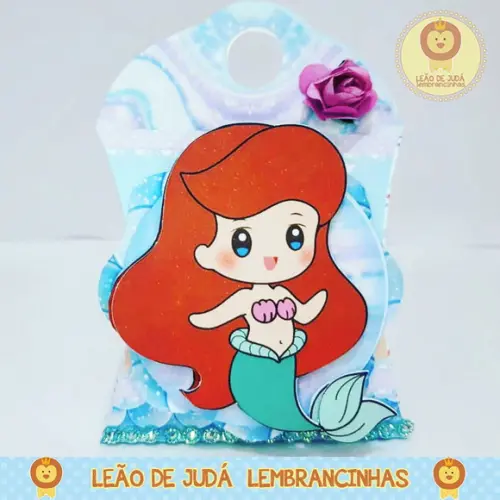 Caixinha para festa tema ariel