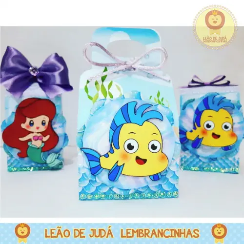 Caixinha para festa tema ariel