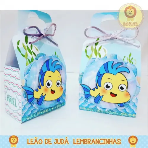 Caixinha para festa tema ariel