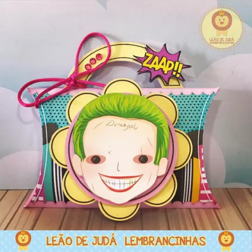 Caixinha para festa tema arlequina
