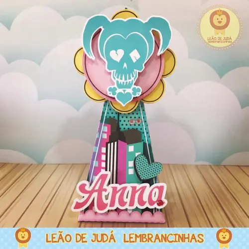 Caixinha para festa tema arlequina