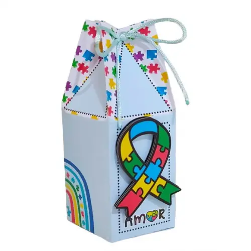 Caixinha para Festa Tema Autismo