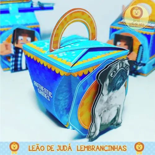 Caixinha para festa tema authentic game