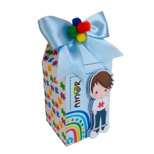 Caixinha para Festa Tema Autismo