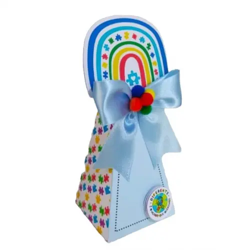 Caixinha para Festa Tema Autismo