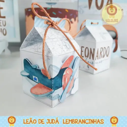 Caixinha para festa tema aviador