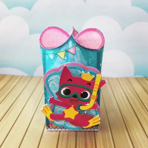 Caixinha para festa tema baby shark