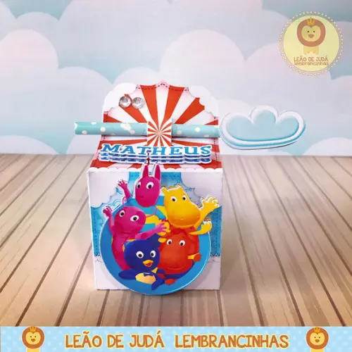 Caixinha para festa tema backyardigans