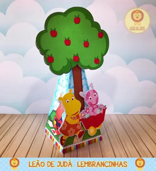 Caixinha para festa tema backyardigans