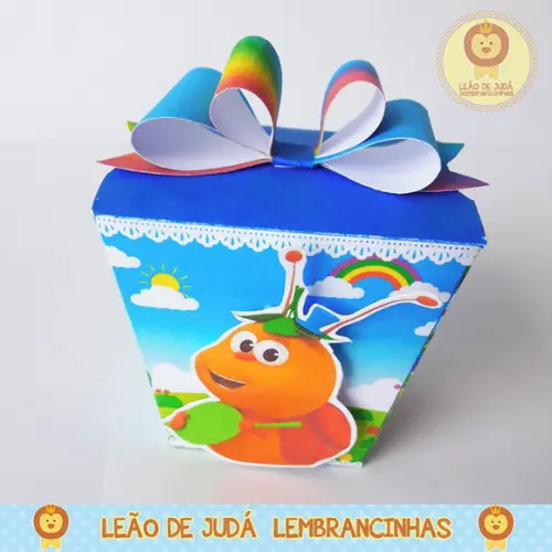 Caixinha para festa tema bichikids