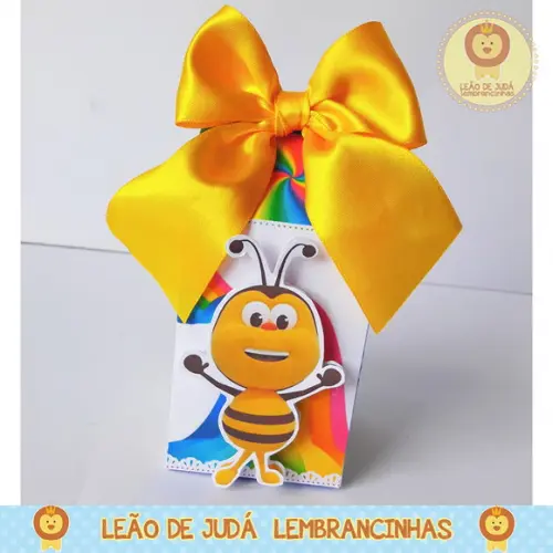 Caixinha para festa tema bichikids