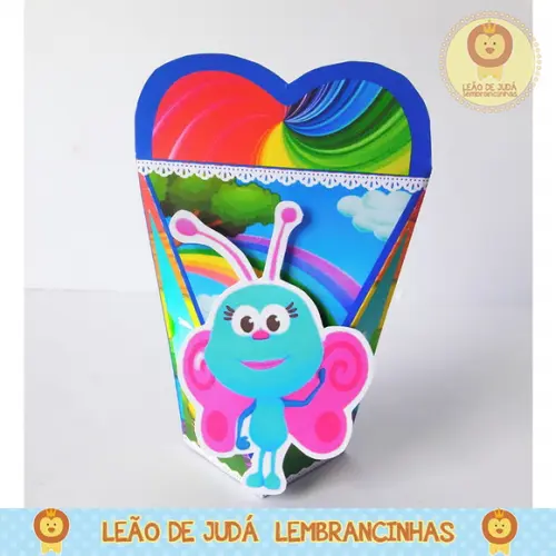 Caixinha para festa tema bichikids