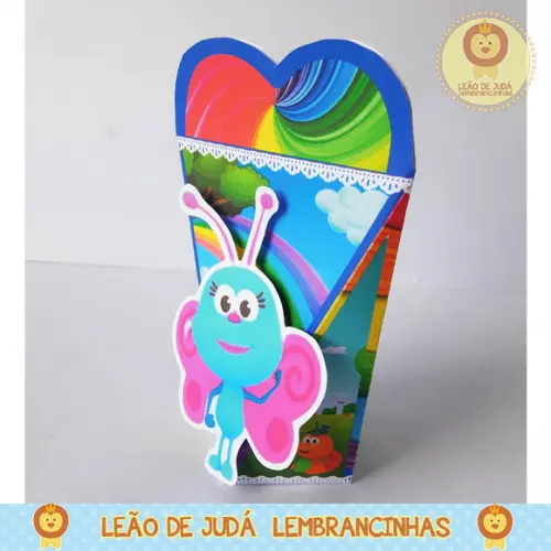 Caixinha para festa tema bichikids