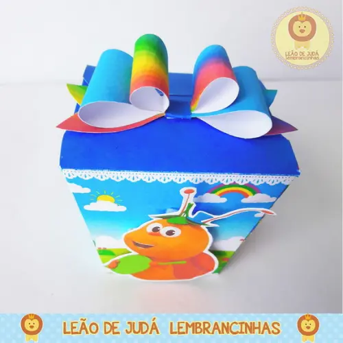 Caixinha para festa tema bichikids