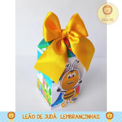 Caixinha para festa tema bichikids