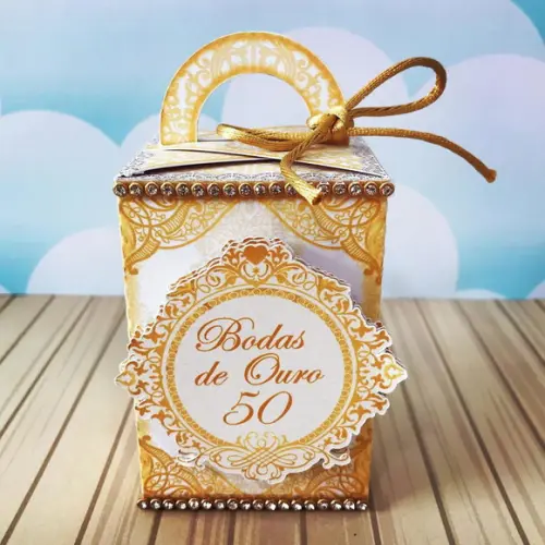 Caixinha para festa tema bodas