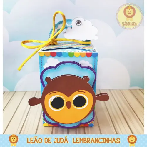 Caixinha para festa tema bolofofos