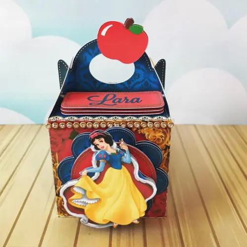 Caixinha Para Festa Tema Branca De Neve