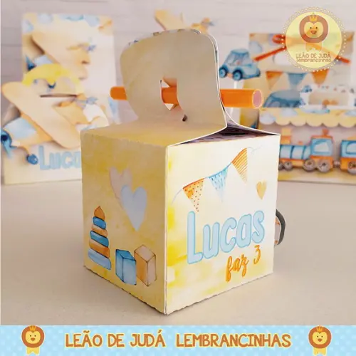 Caixinha para festa tema brinquedo