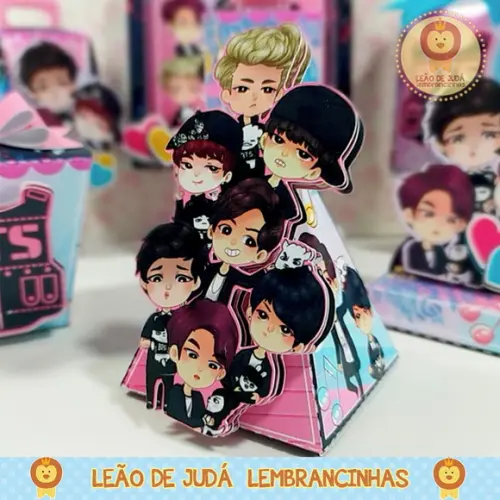 Caixinha para festa tema bts