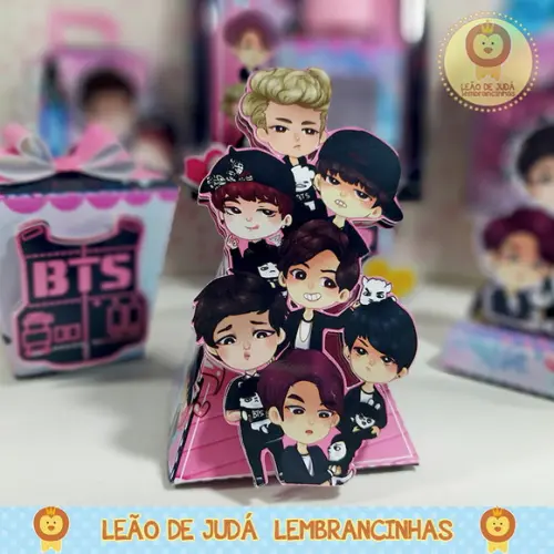 Caixinha para festa tema bts