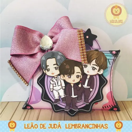 Caixinha para festa tema BTS