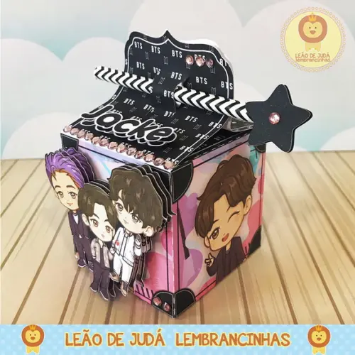 Caixinha para festa tema BTS