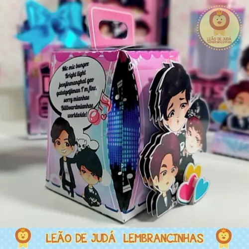 Caixinha para festa tema bts