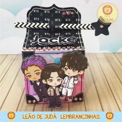 Caixinha para festa tema BTS