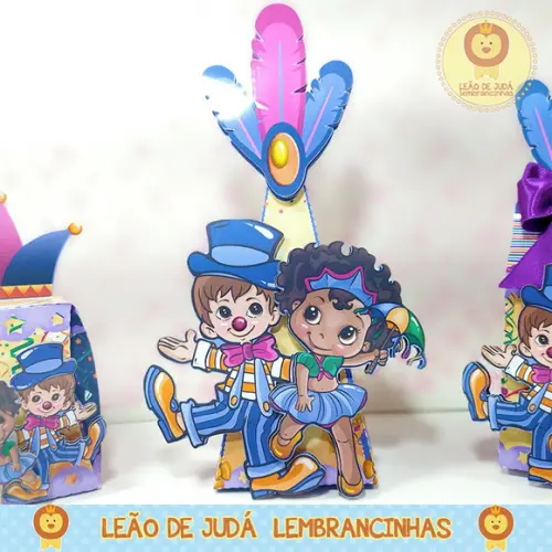 Caixinha para festa tema carnaval