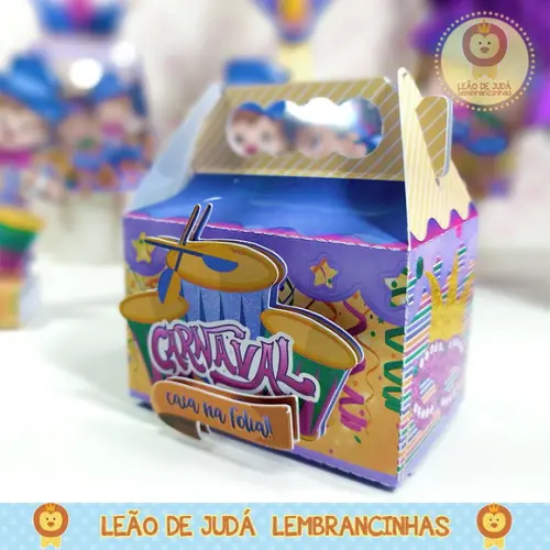 Caixinha para festa tema carnaval