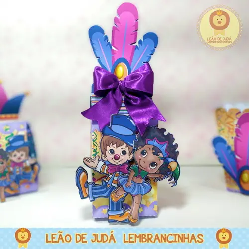 Caixinha para festa tema carnaval