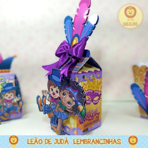 Caixinha para festa tema carnaval