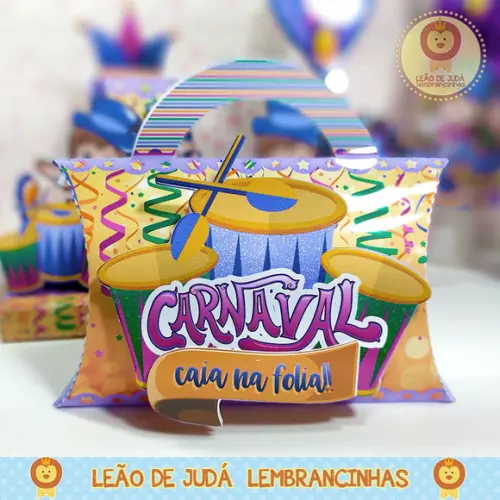 Caixinha para festa tema carnaval