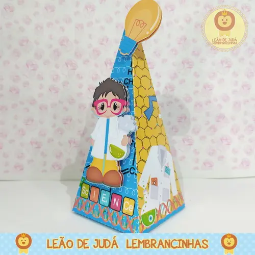 Caixinha para festa tema cientista
